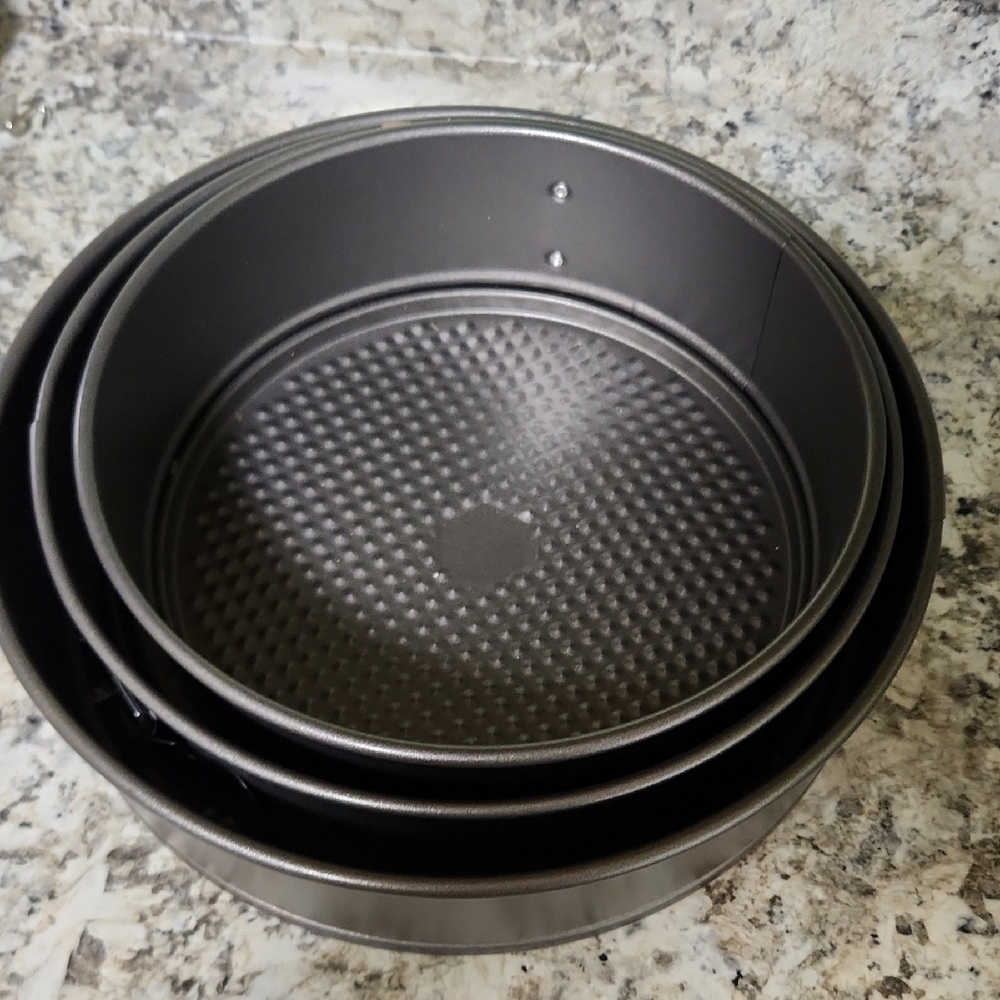 Non-Stick Springform Cake Pan Set - Gray